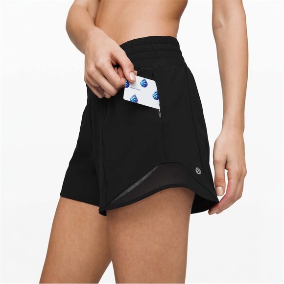 Lululemon Hotty Hot Short *High-Rise Long 4"•Black - Picture 14 of 14